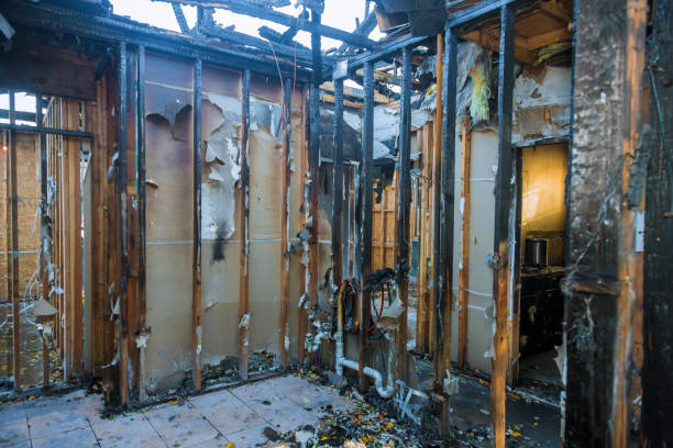 Professional Soot Cleanup technician working in Aurora, OH